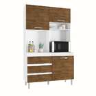 Cozinha Compacta Smart 3 Pt 3 Gv Branca E Marrom