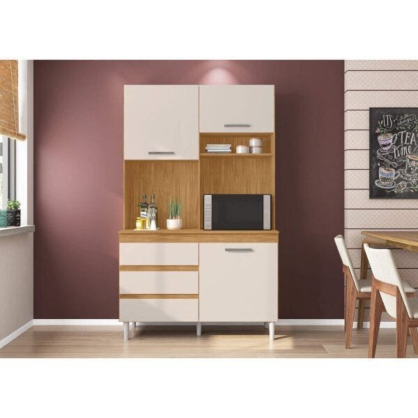 Cozinha Compacta Smart Incorplac Branco/malbec