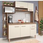 Cozinha Compacta Sofia Com 5 Portas E Tampo - Teka/champagne