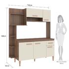 Cozinha Compacta Sofia Com 5 Portas E Tampo - Teka/champagne