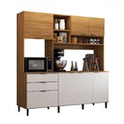 Cozinha Compacta Solaris 7 Portas 2 Gavetas Cinamomo/off Whit