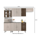 Cozinha Compacta Suíça 4 Peças Com Tampo - Poliman - Branco /