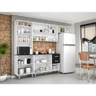 Cozinha Compacta Suíça C/tampo – Poliman - Branco / Cinza / P