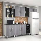 Cozinha Compacta Suíça C/tampo – Poliman - Branco / Cinza / P