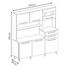 Cozinha Compacta Suprema 6 Pt 2 Gv Montana E Elmo Natural