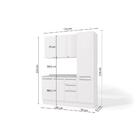 Cozinha Compacta Suprema Branco 3 Peças