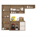 Cozinha Compacta Suspensa 3 Portas 2 Gavetas Com Nichos Turim