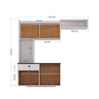 Cozinha Compacta Suspensa 4 Portas 1 Gaveta Lara Poquema