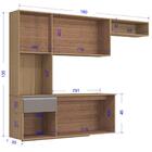 Cozinha Compacta Suspensa 553 Poqq