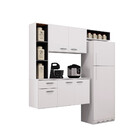 Cozinha Compacta Suspensa 5 Portas E 1 Gaveta 163cm Isis A521