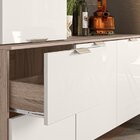 Cozinha Compacta Suspensa 5 Portas Ivete Carvalho Nature/off