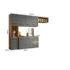 Cozinha Compacta Suspensa 7 Portas 2 Gavetas Juliete Nicioli