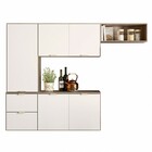 Cozinha Compacta Suspensa Ivete 5 Portas Carvalho Nature/off