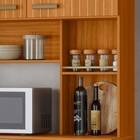 Cozinha Compacta Suspensa Manu 6 Portas Freijó Off Acetinado