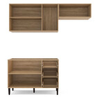 Cozinha Compacta Talharim 6 Portas 3 Gavetas Mel/verde Bellag