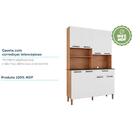 Cozinha Compacta Tannat Gold 8 Pt 1 Gv Castanho E Branca