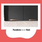 Cozinha Compacta Thela Emília 4 Pçs C/ Armário E Balcão Preto