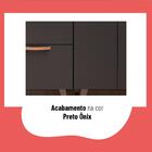 Cozinha Compacta Thela Emília 7 Portas 1 Gaveta Preto 912414