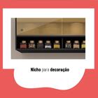 Cozinha Compacta Thela Emília 7 Portas 1 Gaveta Preto 912414