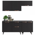 Cozinha Compacta Thela Emília 7 Portas 1 Gaveta Preto 912414