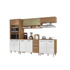 Cozinha Compacta Torre Quente 11 Portas 2 Gavetas Com Balcão