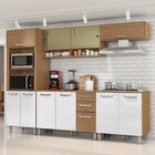 Cozinha Compacta Torre Quente 11 Portas 2 Gavetas Com Balcão