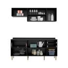 Cozinha Compacta Trevalla Móveis New Paris 8 Portas 3 Gavetas