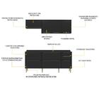 Cozinha Compacta Trevalla Móveis New Paris 8 Portas 3 Gavetas