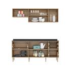 Cozinha Compacta Trevalla Móveis New Paris 8 Portas 3 Gavetas