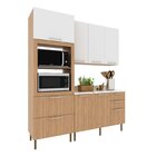 Cozinha Compacta Tulipa 170cm 3 Peças, 6 Portas E 5 Gavetas C