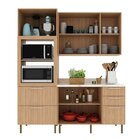 Cozinha Compacta Tulipa 170cm 3 Peças, 6 Portas E 5 Gavetas C