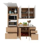Cozinha Compacta Tulipa 170cm 3 Peças, 6 Portas E 5 Gavetas C