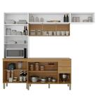 Cozinha Compacta Urbane 12 Portas 2 Gavetas Ripado 3d Freijo/