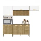 Cozinha Compacta Urbane 12 Portas 2 Gavetas Ripado 3d Freijo/