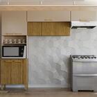 Cozinha Compacta Urbane 9 Portas Ripado 3d Freijó/vanilla - K