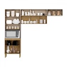 Cozinha Compacta Urbane 9 Portas Ripado 3d Freijó/vanilla - K