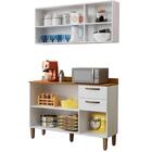 Cozinha Compacta Valência 01 Sallêto Carvalho Off White