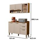 Cozinha Compacta Valência 02 Sallêto Carvalho Off White