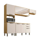 Cozinha Compacta Valencia 4 Peças 8 Portas 2 Gavetas Salleto