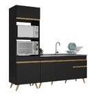 Cozinha Compacta Veneza Gb Multimóveis Mp2078 Com Armário E B