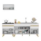 Cozinha Compacta Veneza Gw Multimóveis Mp2074 Com Armário E B