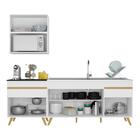 Cozinha Compacta Veneza Gw Multimóveis Mp2075 Com Armário E B