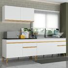 Cozinha Compacta Veneza Gw Multimóveis Mp2076 Com Armário E B