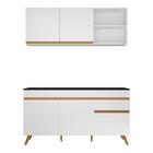 Cozinha Compacta Veneza Gw Multimóveis Mp2079 Com Armário E B