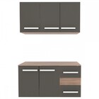 Cozinha Compacta Victória 5 Portas 2 Gavetas Castanho/preto -