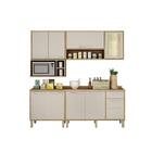 Cozinha Compacta Viena 01 Sallêto Carvalho Off White