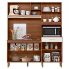 Cozinha Compacta Yara 7 Portas 1 Gaveta Avelã/off White Crist