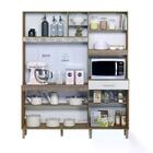 Cozinha Compacta Yara 7 Portas 1 Gaveta Carvalho/off White -