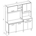Cozinha Compacta Yara 7 Portas 1 Gaveta Carvalho/off White -
