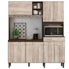 Cozinha Compacta Yara 7 Portas 1 Gaveta Rústico/arezzo - Nici